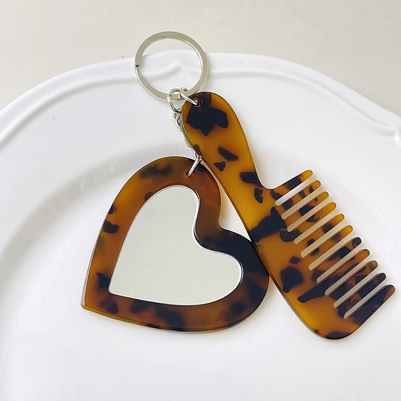 新しい小さな新鮮なインスタイルグリッタースパンコール愛化粧鏡キーホルダーペンダント diy バッグペンダントアクセサリー|undefined
