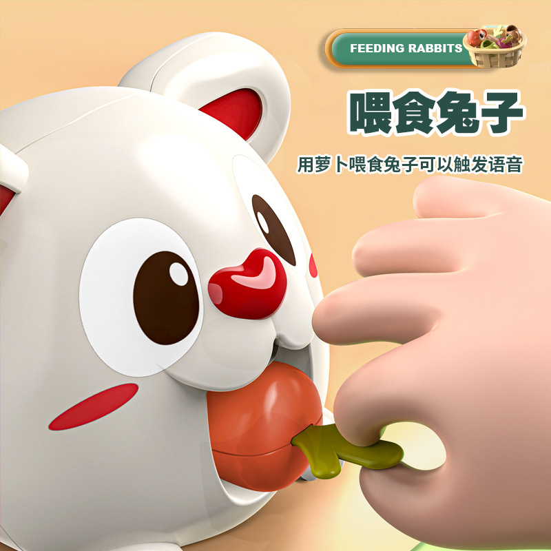 子供の大きいサイズのネズミの釣魚台のおもちゃの多機能の乳幼児の人形はネズミのゲーム機のカラーボックスの卸売りを打ちます。