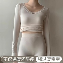綿のウールの目のナイロンの発熱の徳の絨毯の保温のスーツの女性の跡がなくて底の下着を打ちます。