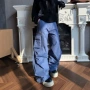直筒美式同款多口袋工装裤