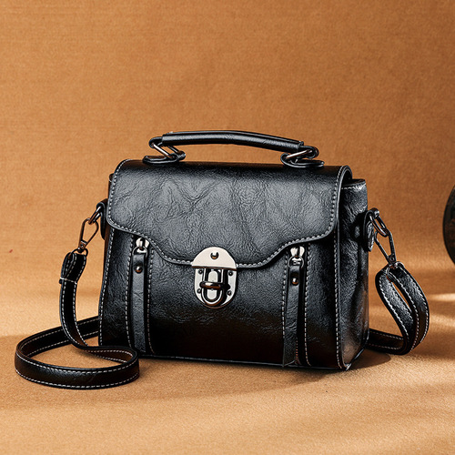 Women's crossbody bag, trendy retro handbag, single shoulder bag, versatile and fashionable small square bag