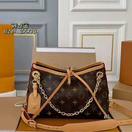 新款2025包包女复古老花潮百搭大容量carryall bb斜挎包