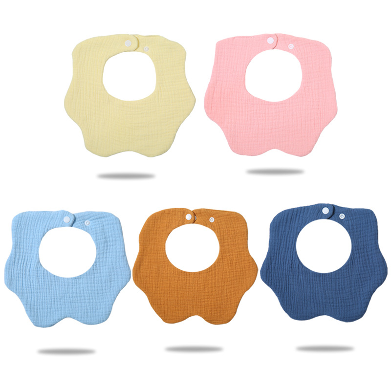 Children's cotton gauze eating bib for food for new born