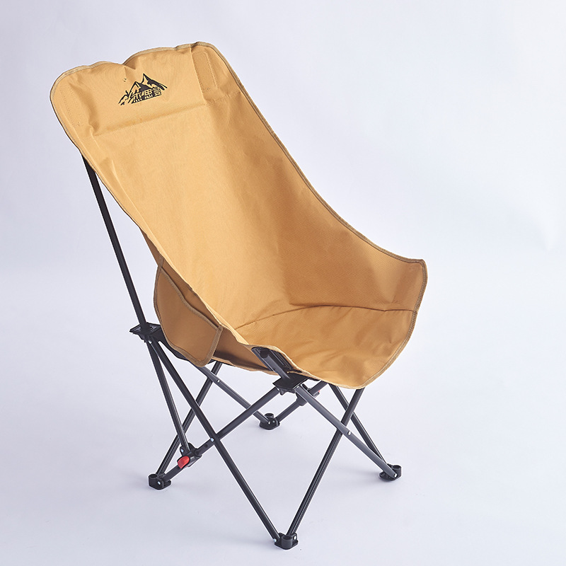 三档可调节月亮椅可坐可躺户外折叠椅子跨境便携式高背月亮椅躺椅