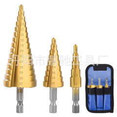メーカー直販メトリック3PCパゴダビット、段付きビット、六角ハンドル、ストレートスロット、袋入りセット、卸売