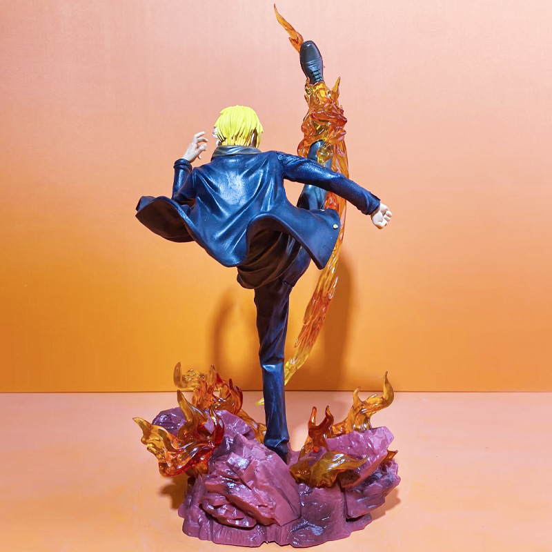 ワンピースwifi山治麦わら帽子団悪魔风脚三主力gkモデルフィギュアv置物vグッズ|undefined