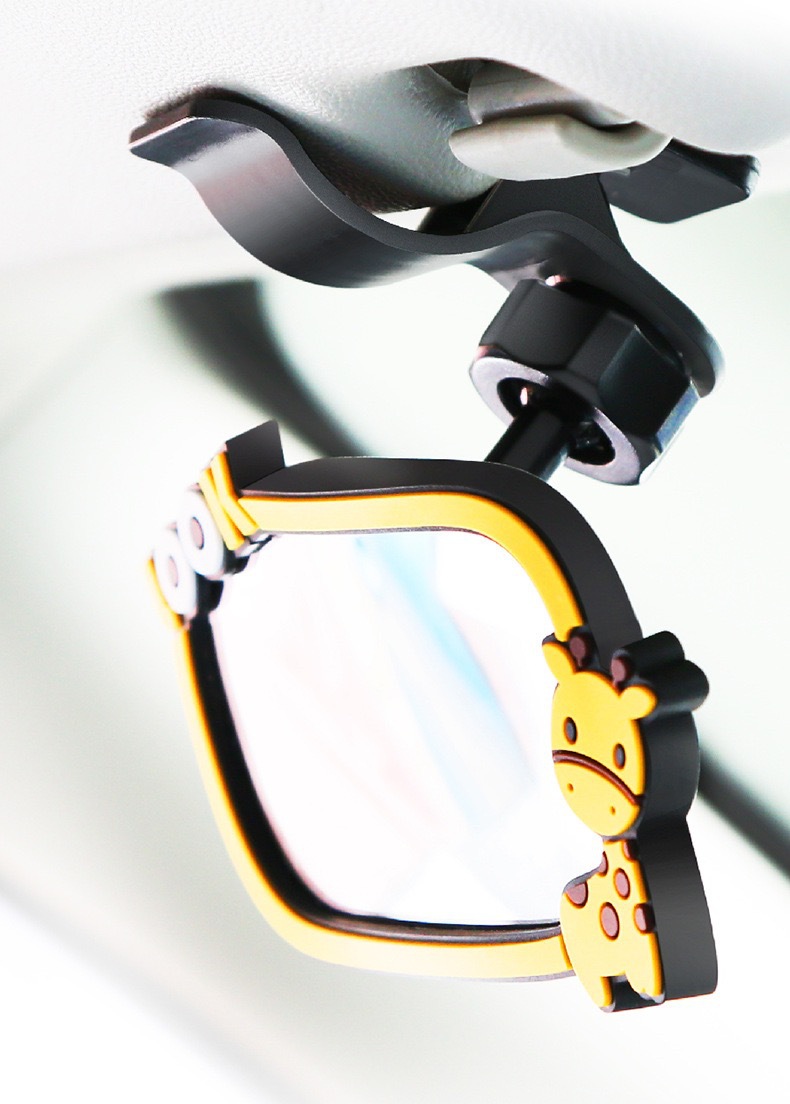 Car baby rearview mirror, children's observation mirror, car baby mirror, coach-assisted cornering and passing wide-angle mirror, adjustable