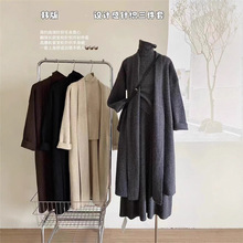 气质慵懒温柔风长款毛衣外套半身裙套装针织开衫三件套秋冬一整套