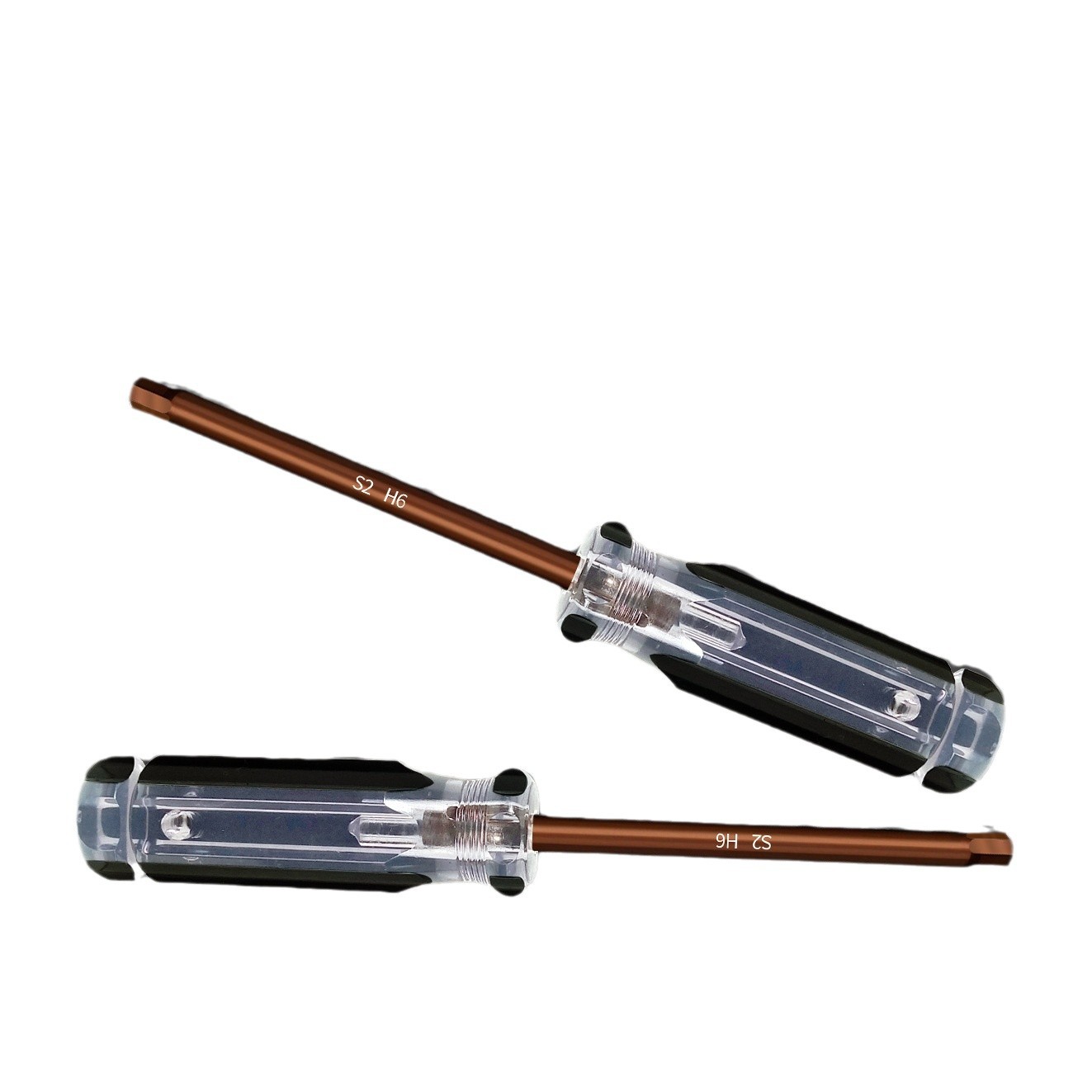 Destornillador hexagonal interior de acero rojo S2 súper duro, herramienta de llave hexagonal pequeña, mango recto largo, llave multifunción hexagonal, destornillador