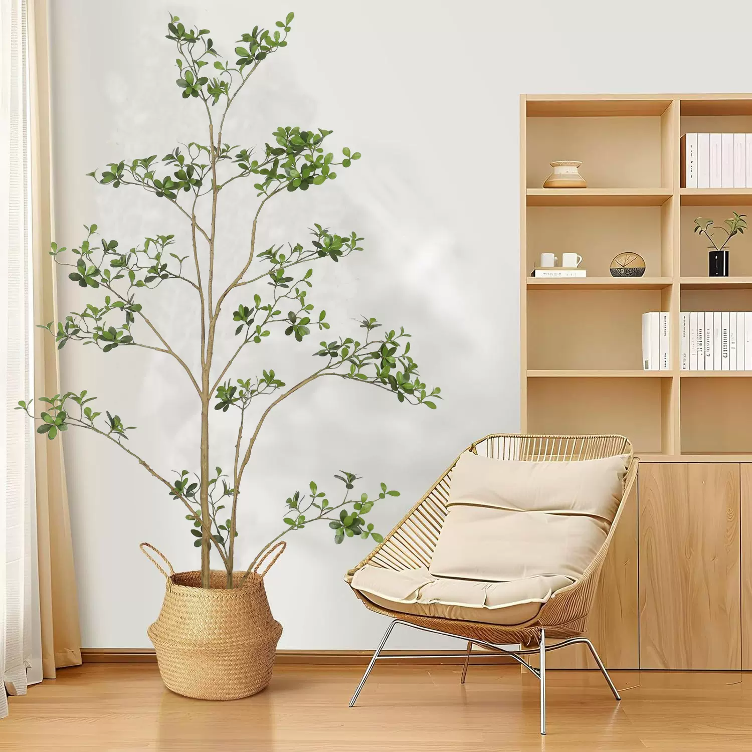 仿真绿植海岛春花室内人造假树客厅装饰落地盆栽拆装造景布置摆件