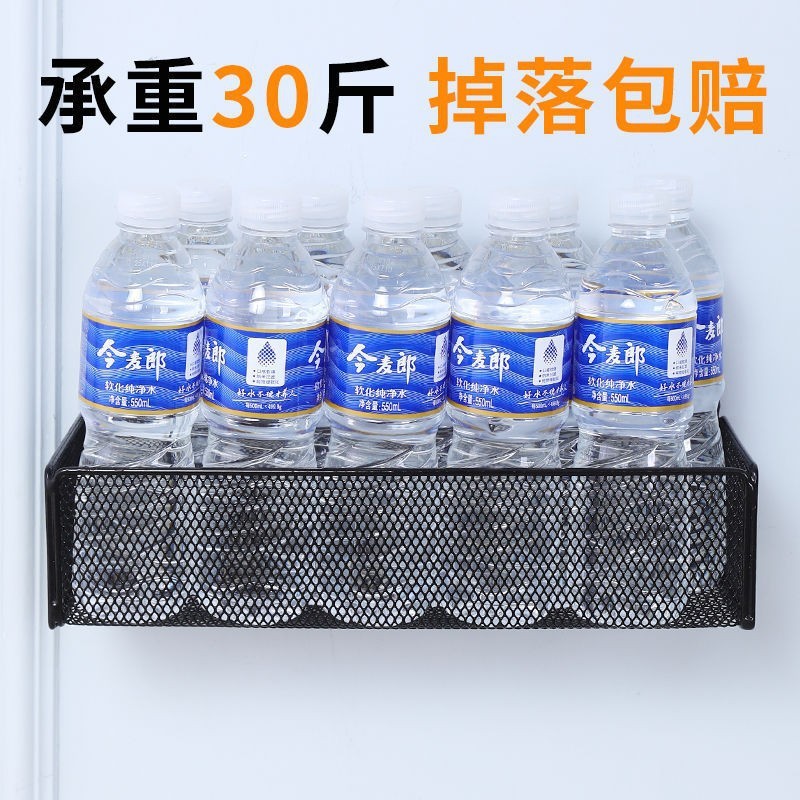 免打孔墙上置物架床头宿舍神器挂篮卧室墙面隔板收纳架子墙面置物|undefined