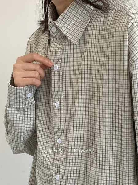 Japanese retro autumn demi-season design shirt