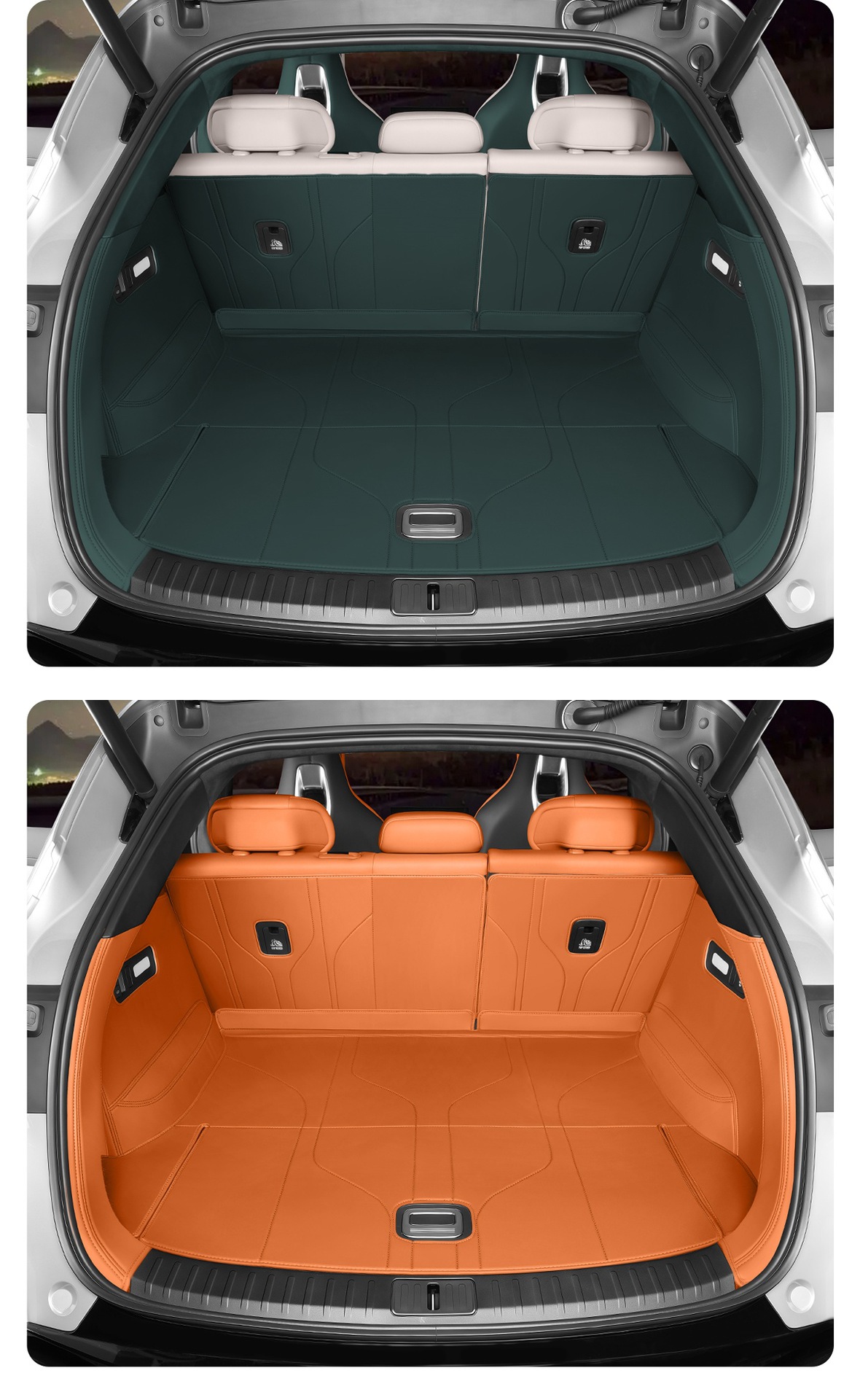 Suitable for Xiaomi Yu7 Trunk Mat, Fully Surrounded Leather Dust-Proof Trunk Mat, Special Car Interior Accessories
