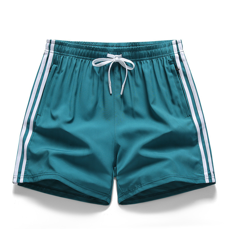 New style ice silk shorts, unisex, trendy summer five-point pants, plus size, loose fit, stretchy, quick-drying. Wholesale.