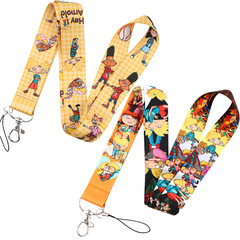 Hey Arnold cartoon phone chain necklace accessory ID card camera keychain office ID gift