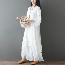 实拍 2025禅舞服装女套装中国风禅意连衣裙茶服禅服两件套