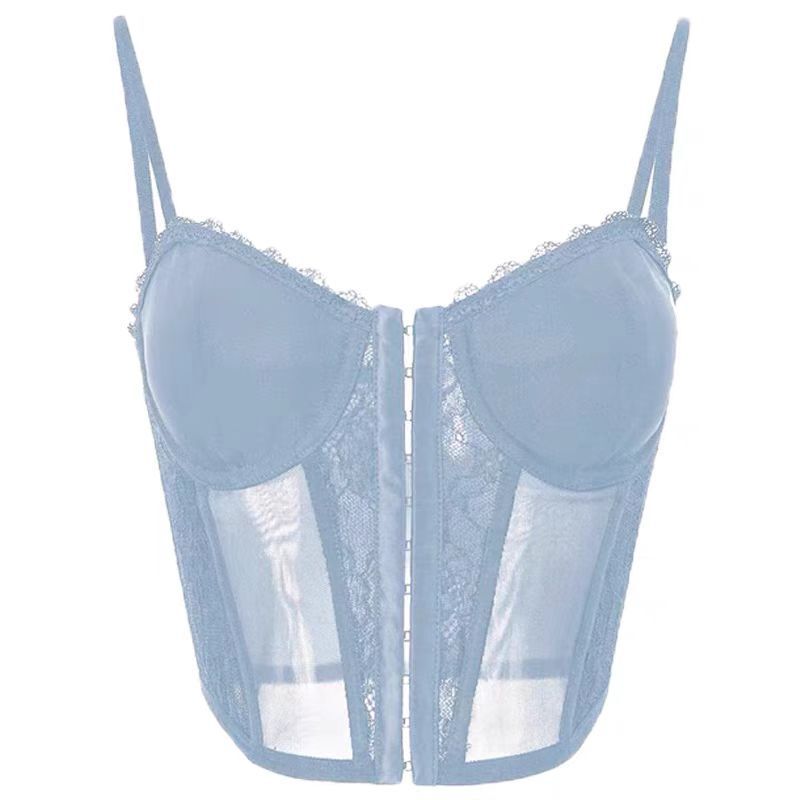 Lace Fishbone Corset Sexy Camisole for Women, Versatile Slimming Ins-Style Top for Layering or Wearing Alone