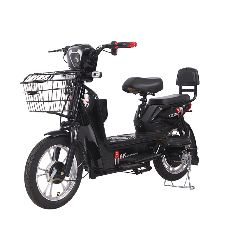 Mayorista de dos ruedas adultos larga duración transfronterizos adultos viajeros doble bicicleta eléctrica bicicletas coche de batería