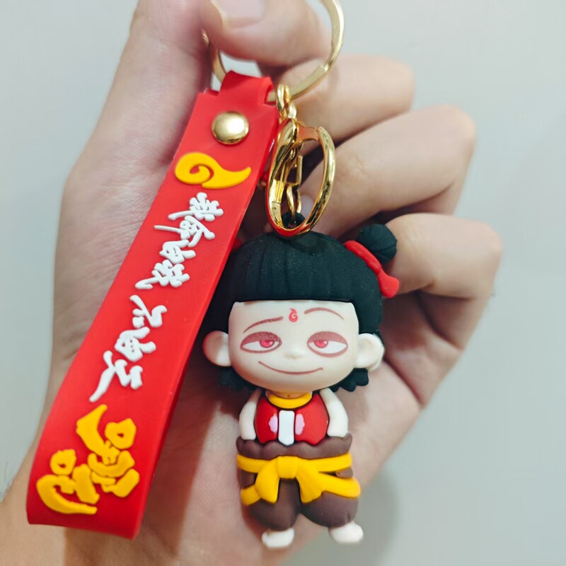 Hot Wheels Dragon Prince with Doll Keychain Explosions Three-dimensional Peripheral Trendy Play Cute Schoolbag Hanging Pendant