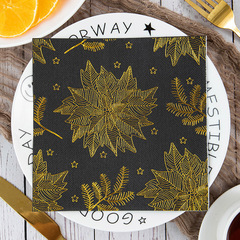 Cross-border printing and gold foil birthday party decoration supplies theme activities restaurant decoration disposable paper towels