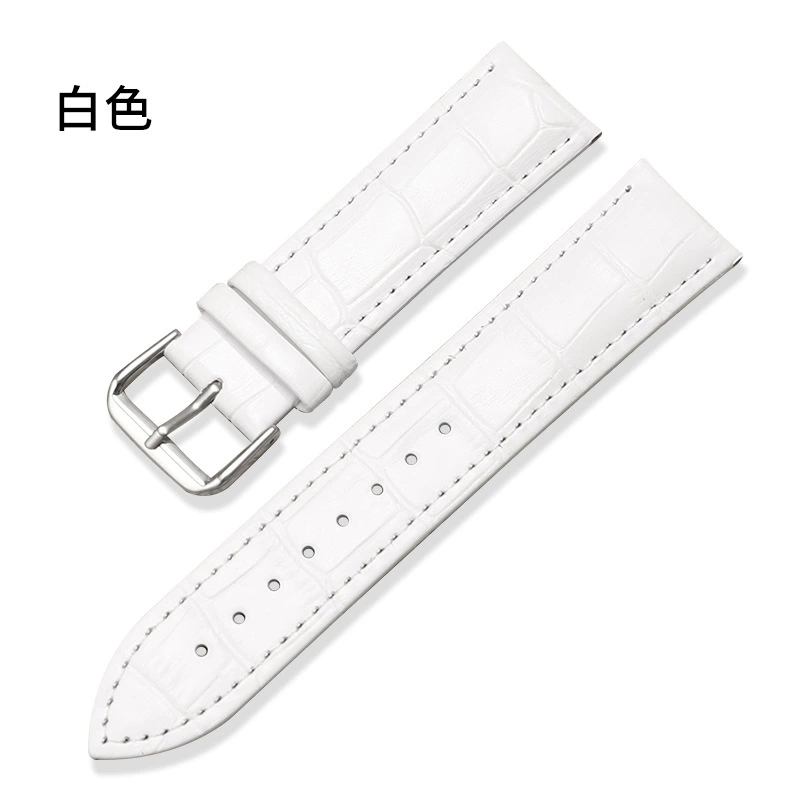 Watch Strap (Huawei Samsung Apple) genuine leather, crocodile & bamboo print, 12–24 mm widths