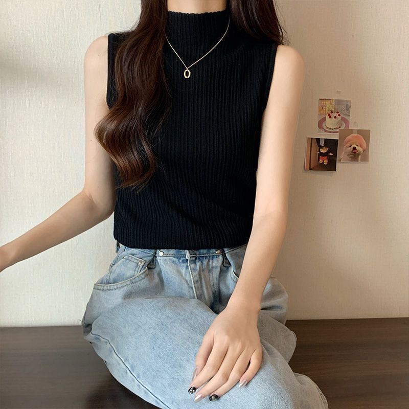 中领加长款背心夏季气质打底衫女外穿雪尼尔洋气内搭上衣显瘦修身|undefined