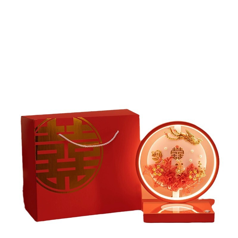 新婚夫婦、花嫁、親友への結婚祝い、新婚祝いの長灯、創造的で実用的、高級感のある装飾品、婚約、持参金|undefined