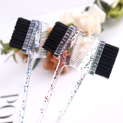 Manufactor wholesale Broken hair Eyebrow brush Double head multi-function brush Hairline comb Edge Eyebrow tool