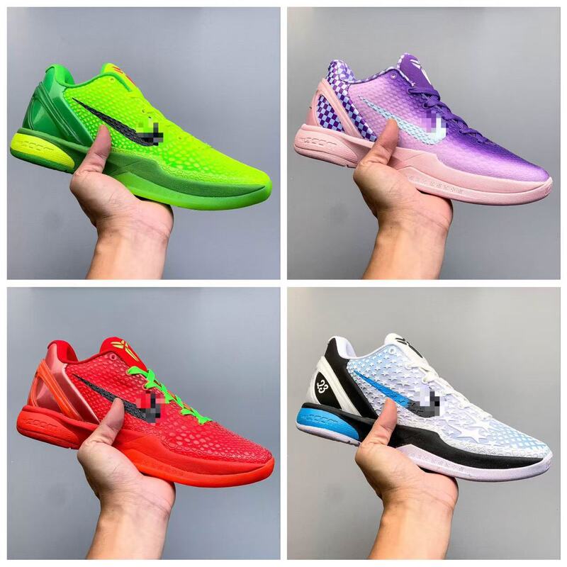 Cross-border Putian shoes, original Kobe 6 All-Star basketball shoes, Green Hornet men's and women's air cushion carbon plate practical sports shoes