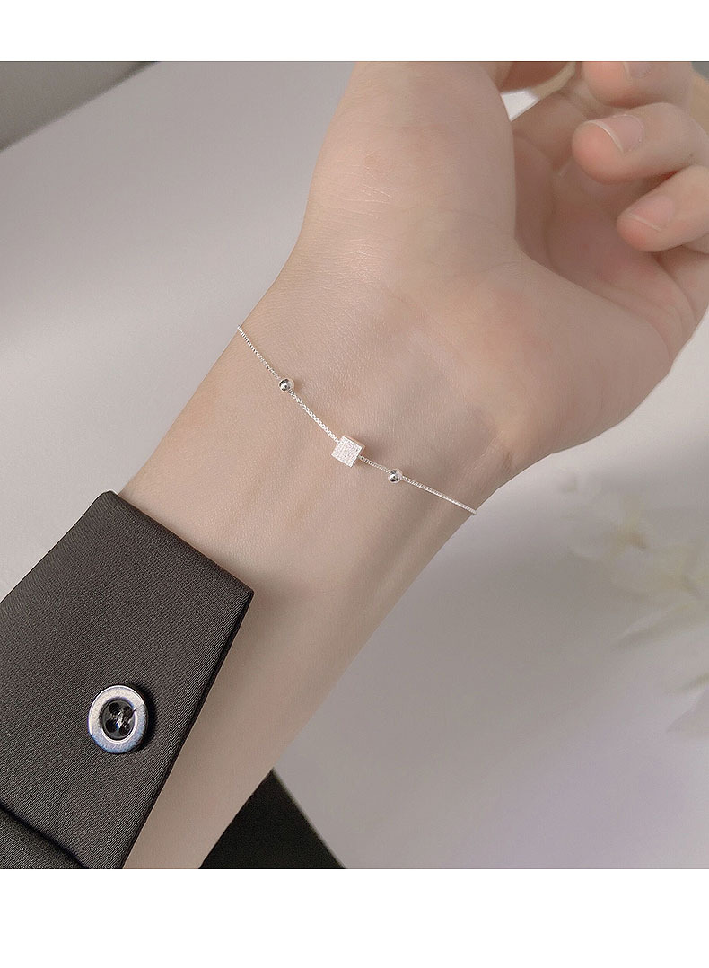 Sunburst Transfer Cube Bracelet For Women Minimalist Geometric_voghion.com