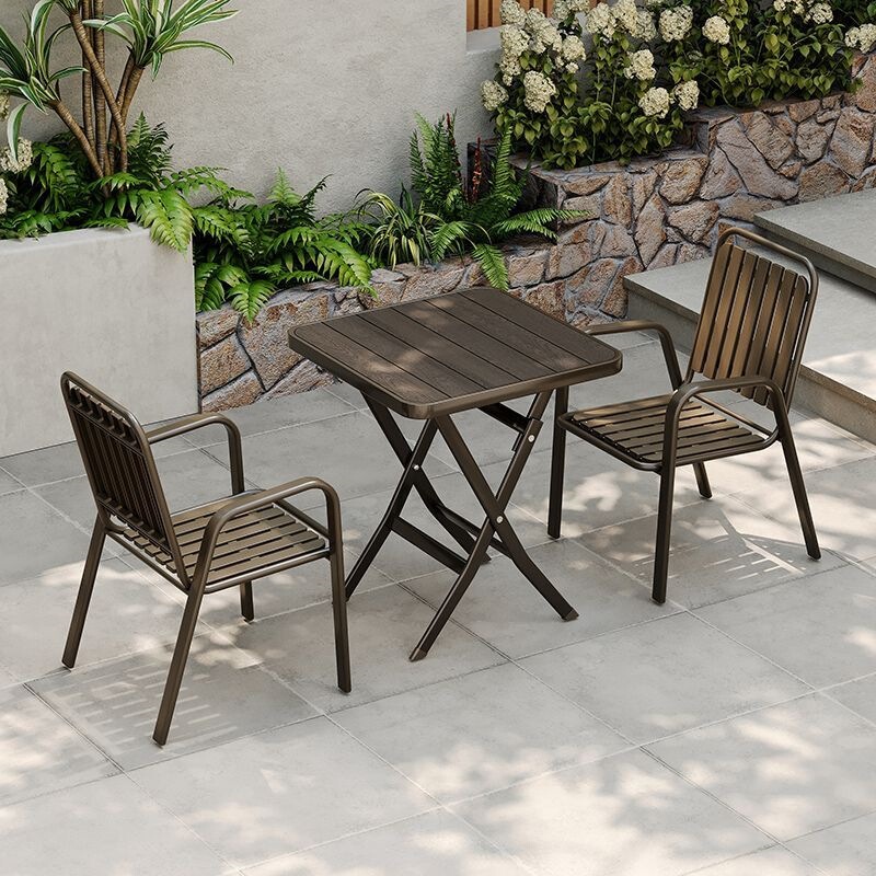Outdoor table and chairs, balcony outdoor chairs, simple living room, modern iron art outdoor courtyard set, leisure dining chairs Outdoor table and chairs, balcony outdoor chairs, simple living room, modern iron art outdoor courtyard set, leisure dining chairs