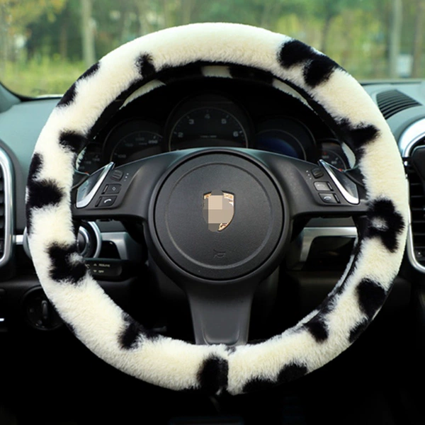 Plush floral handlebar cover (round 38CM inner ring