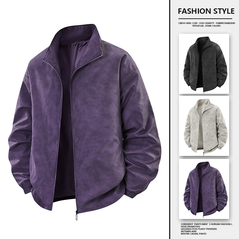 WASSUPNEST Autumn polyurethane jacket, American style
