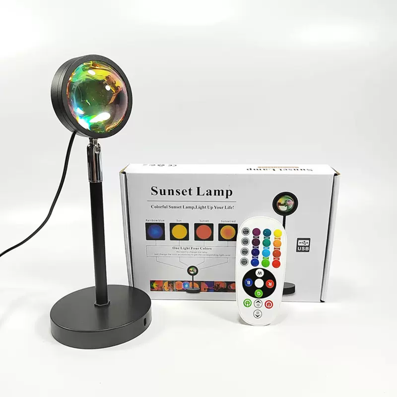 落日灯网红夕阳灯落地台灯卧室投影日不落灯创意艺术床头余晖批发