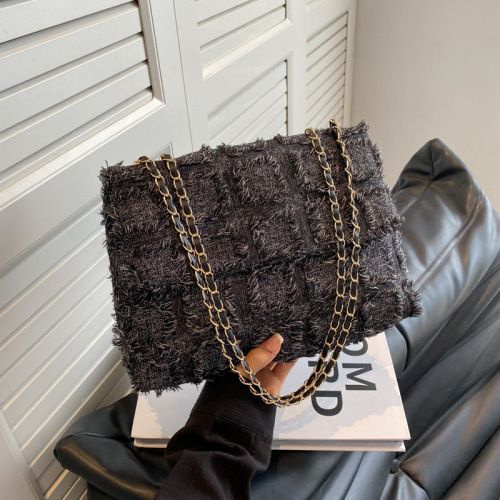 Bag Lady Spring Fashion Simple Crossbody Bag Casual Shoulder Bag Retro Simple Chain Bag