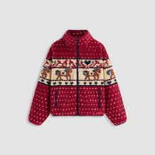 T 18013 Christmas Snowflake Moose Jacket �}�Qѩ���¹����