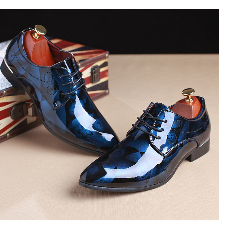 Spitz zulaufende Businessschuhe Freizeitschuhe für Herren_voghion.com
