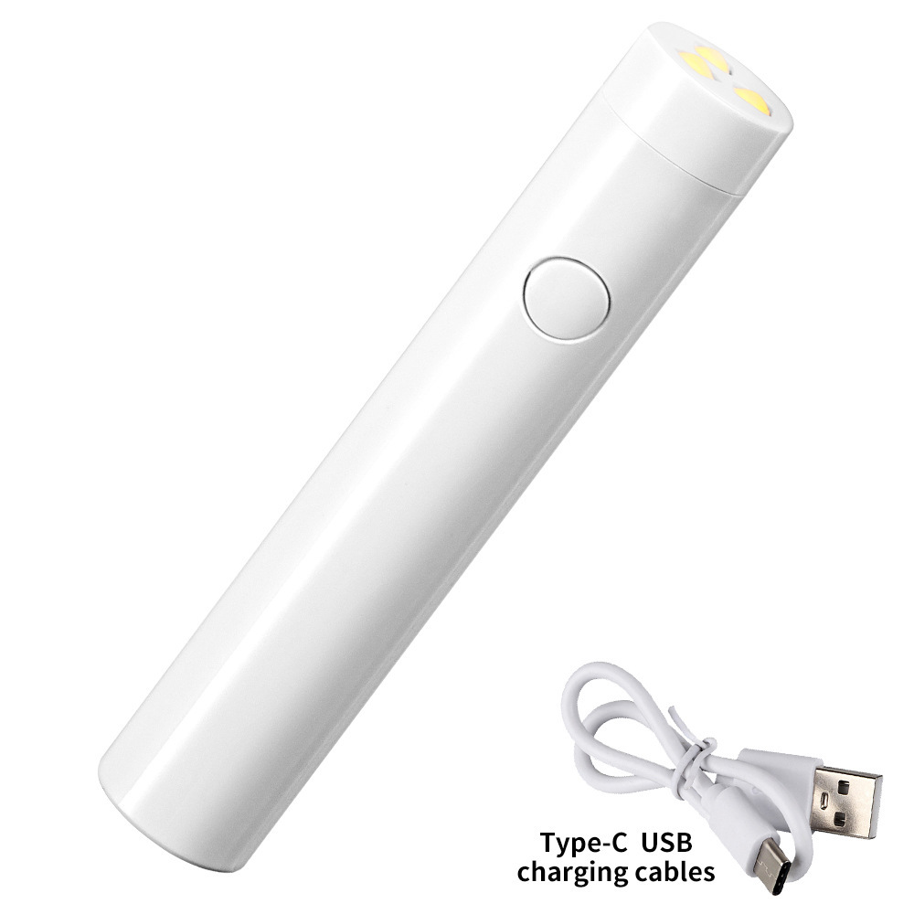 Lámpara de fototerapia de uñas, lámpara de mano, almacenamiento de energía, mini lámpara de horno de secado rápido, sin dedos negros, pequeña máquina de fototerapia portátil