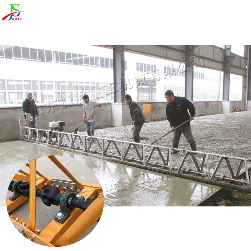 Máquina niveladora de marco de hormigón, pavimentadora de reparación de carreteras con viga vibratoria eléctrica, equipo de reparación de carreteras de taller de fábrica horizontal