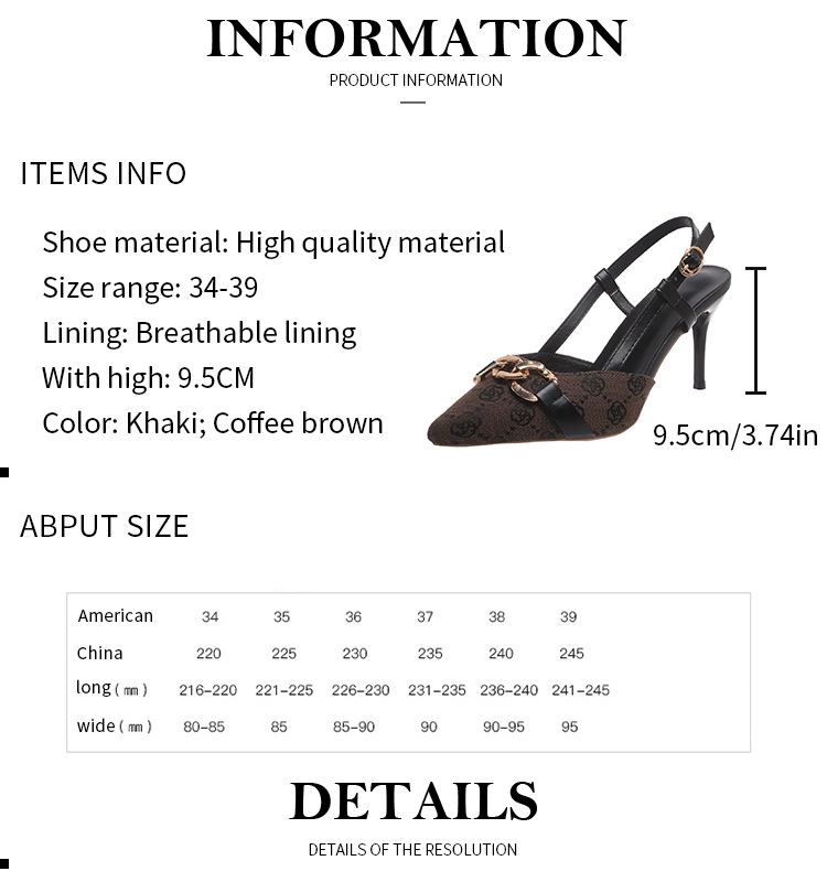 Sandalias de tacón cómodas para mujer con hebilla dorada_voghion.com