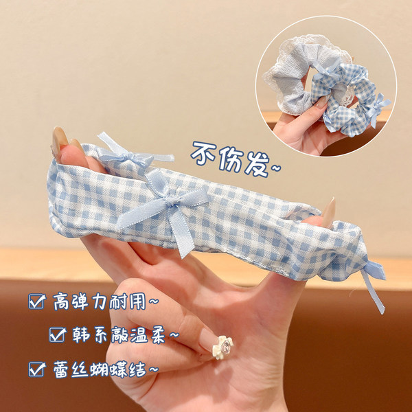 Children's Korean lace large intestine hair tie 2026 new little girl…