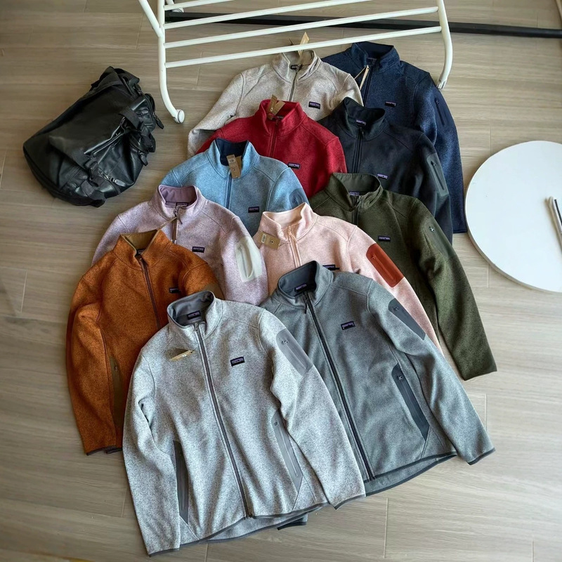 Cross-Border Pata Bata Fleece Jacket for Men and Women, Outdoor Knitted Stand-Up Collar Jacket, Composite Fabric Seamless Taped Cardigan Cross-Border Pata Bata Fleece Jacket for Men and Women, Outdoor Knitted Stand-Up Collar Jacket, Composite Fabric Seamless Taped Cardigan