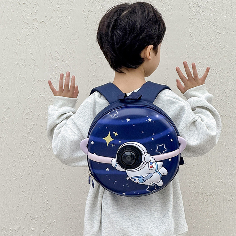 Cartoon astronauta mochila infantil jardín de infantes niños lindos niñas mochila preescolar 3 años mochila 5 años