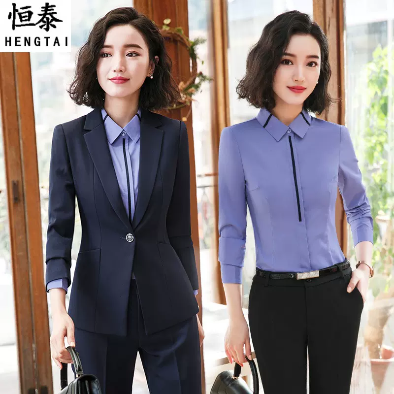 职业装女套装时尚正装工作制服面试西服教师工装酒店主管前台工服