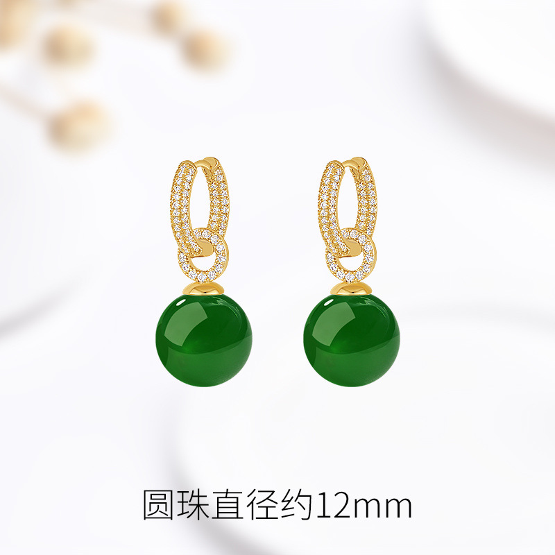 재스퍼 귀걸이 - 12mm, 2개 착용 가능