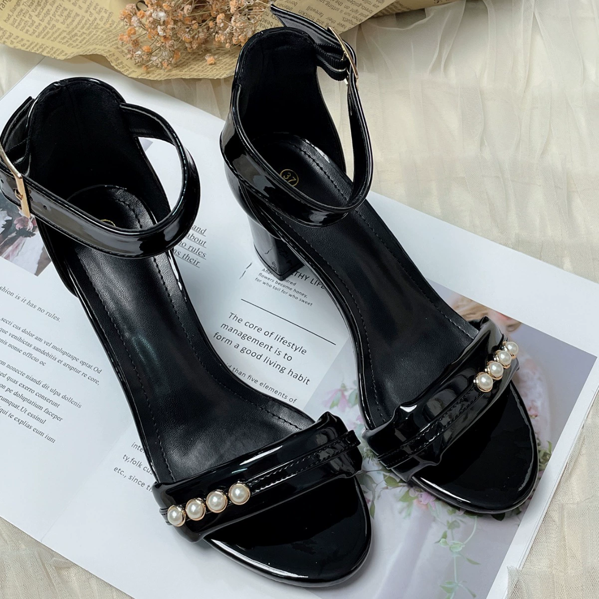 Universal sandals from pearl, footwear, shoes high heels, french style