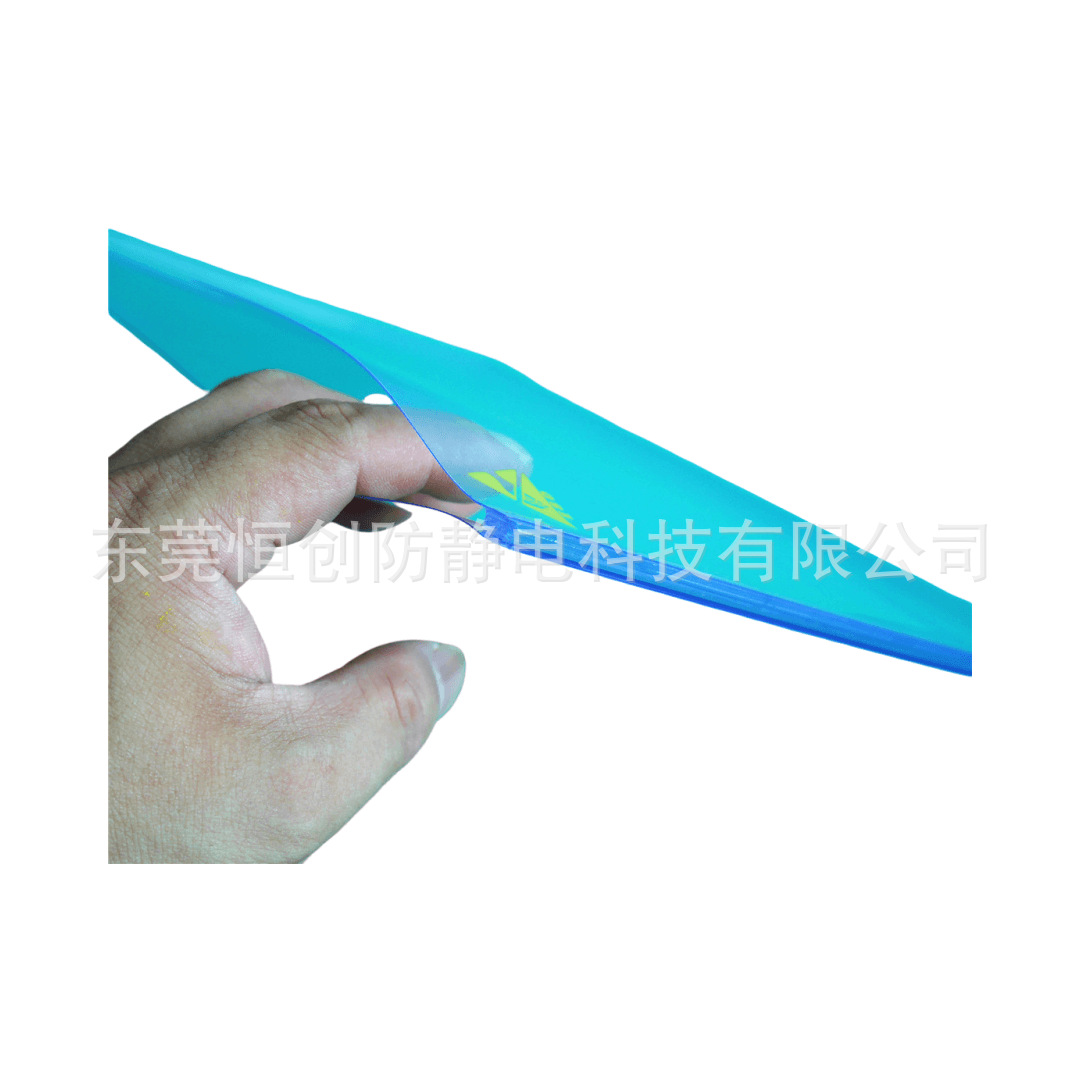 Anti-static capacious card holder for folders