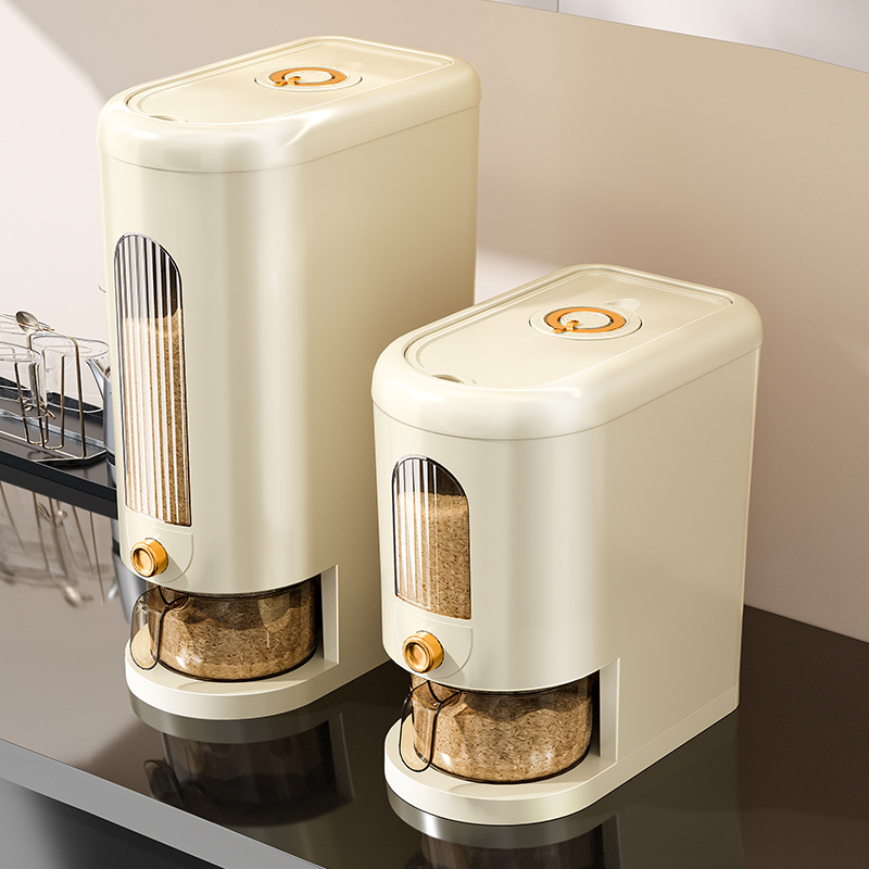 Rice bucket insect-proof and moisture-proof sealed rice vat household rice noodle drawer rice storage box rice storage box food grade high-end