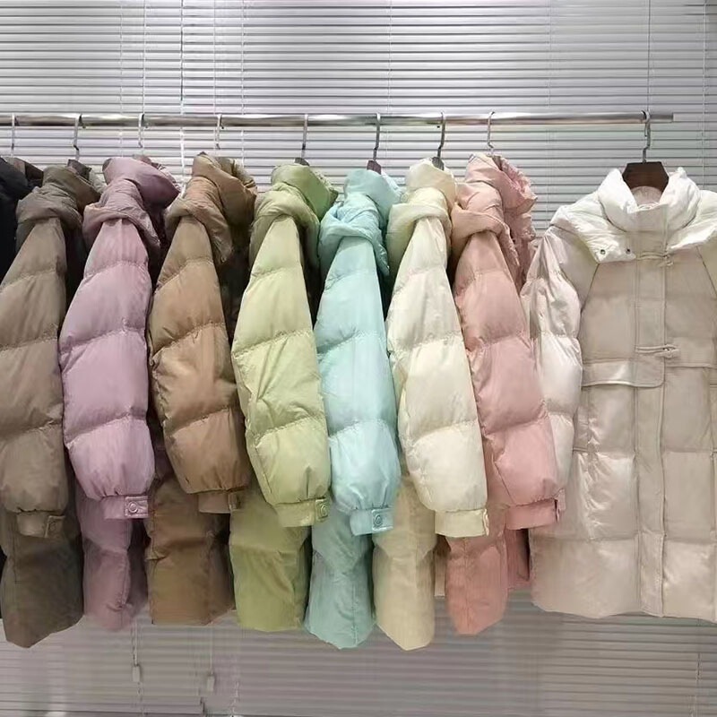 New winter down jacket, goose down, high-end women's long cotton coat from Pinghu, brand women's clothing wholesale, direct supply from manufacturer New winter down jacket, goose down, high-end women's long cotton coat from Pinghu, brand women's clothing wholesale, direct supply from manufacturer