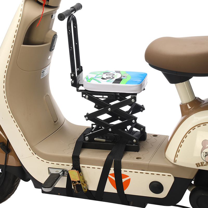 Electric motorcycle scooter electric motorcycle child seat front baby safety child sitting chair battery car stool